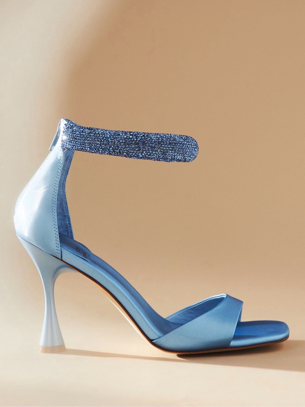 Jeffery Campbell No Curfew Ankle Strap blue heels